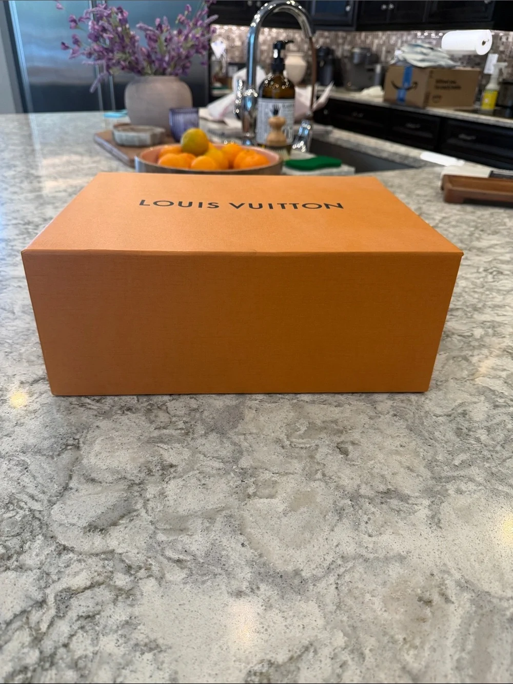 Louis Vuitton Orange Signature Storage Box